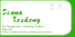 diana keskeny business card